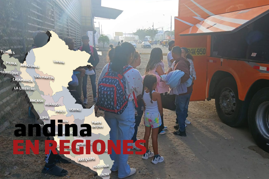 Andina en Regiones: intervienen bus interprovincial con 30 extranjeros ilegales en Tumbes